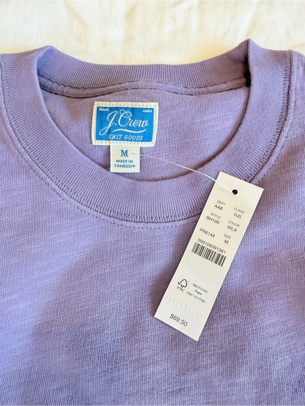 J. Crew chest soft straight